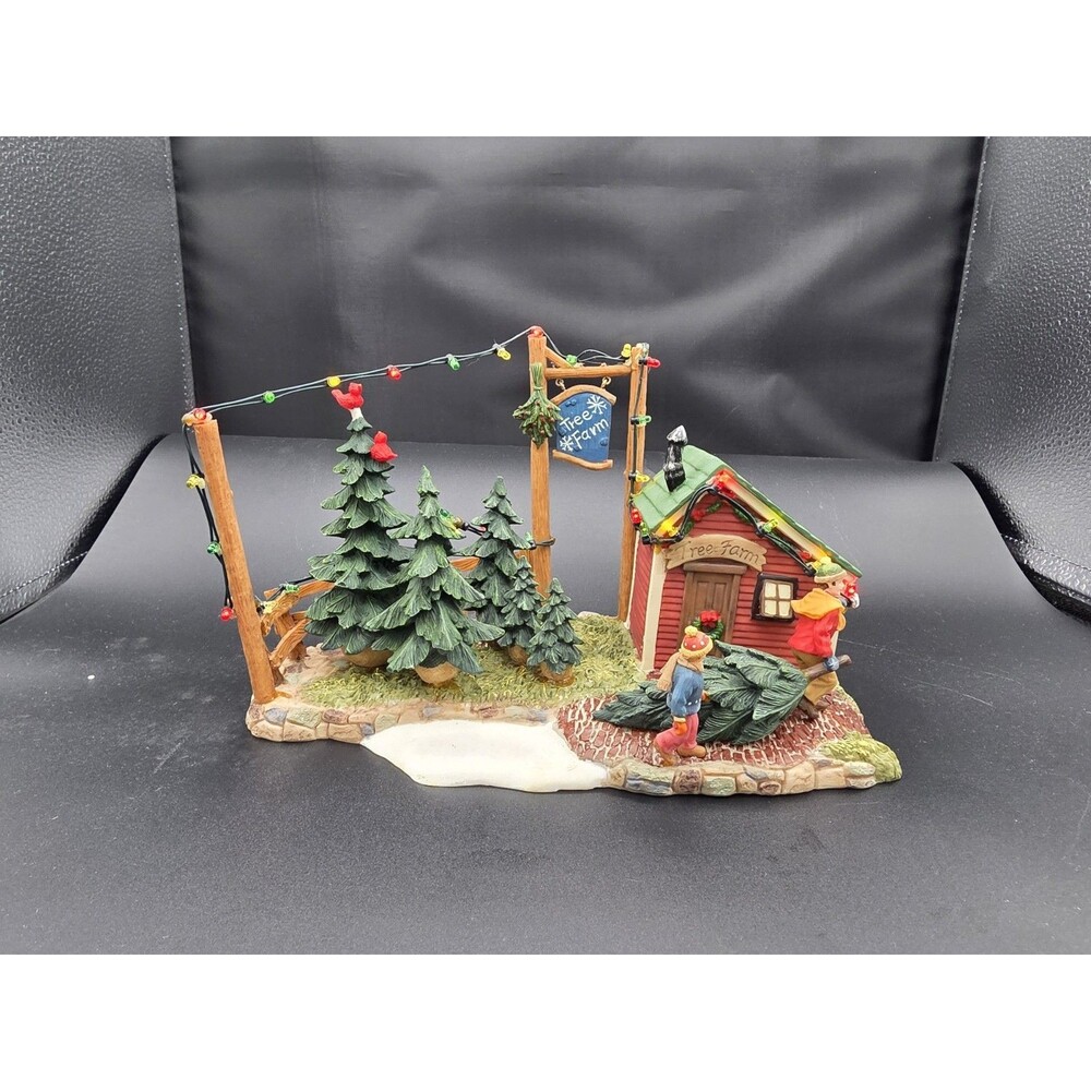 2007 Country Charm Collection Christmas Village Tree Farm‎ Country Charm Cabin